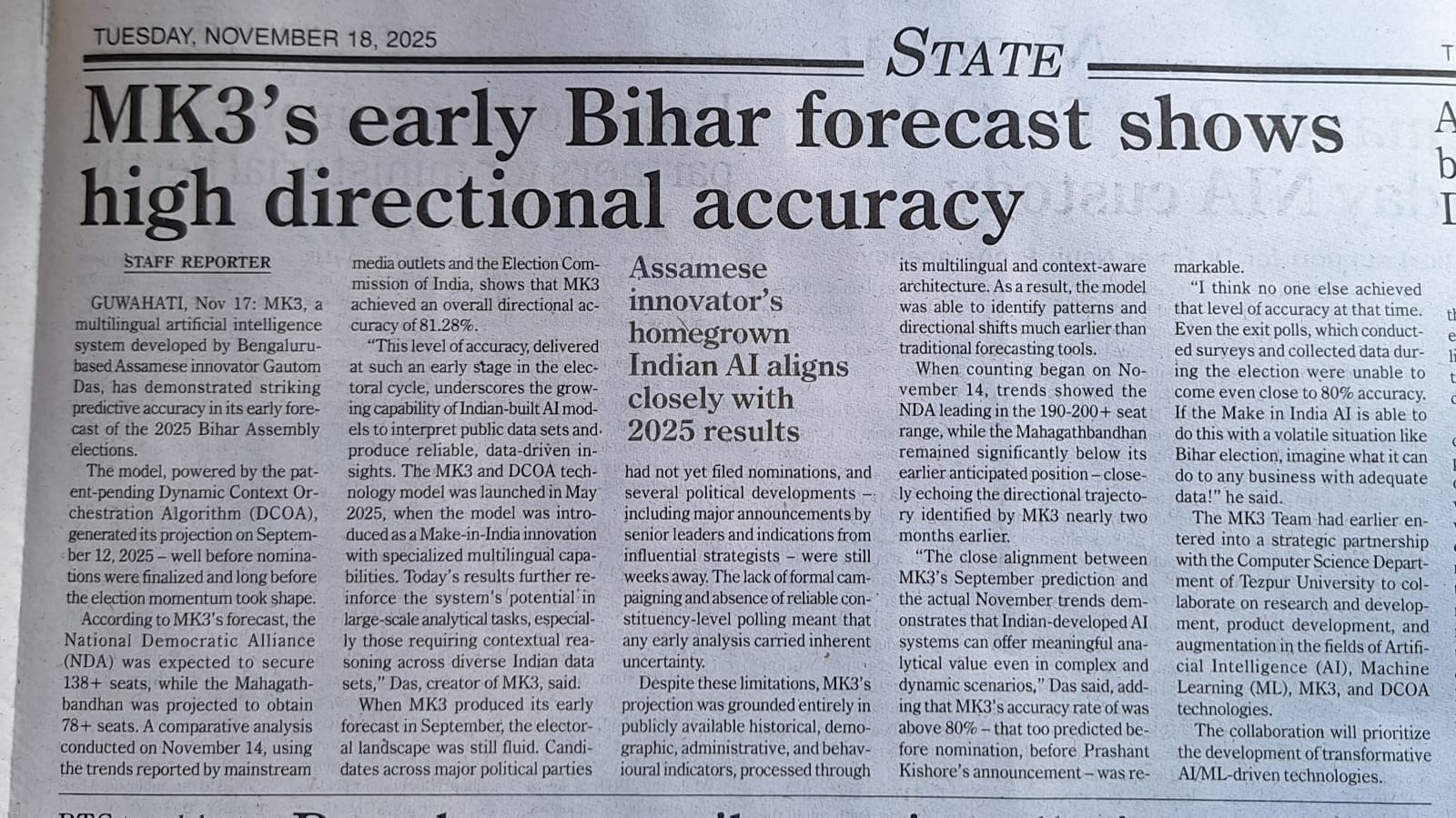 Bihar Polls Directional Accuracy Coverage